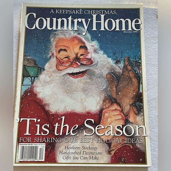 Vintage December 1999 Country Home Christmas Book Magazine Paperback - Picture 1 of 3